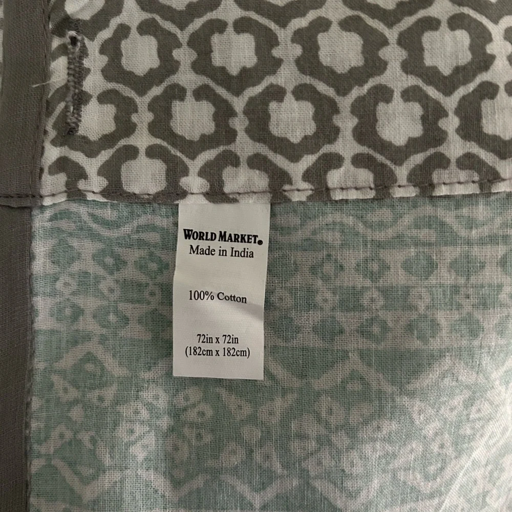 🐘 WORLD MARKET • “Dhara” Shower Curtain - Picture 2 of 10